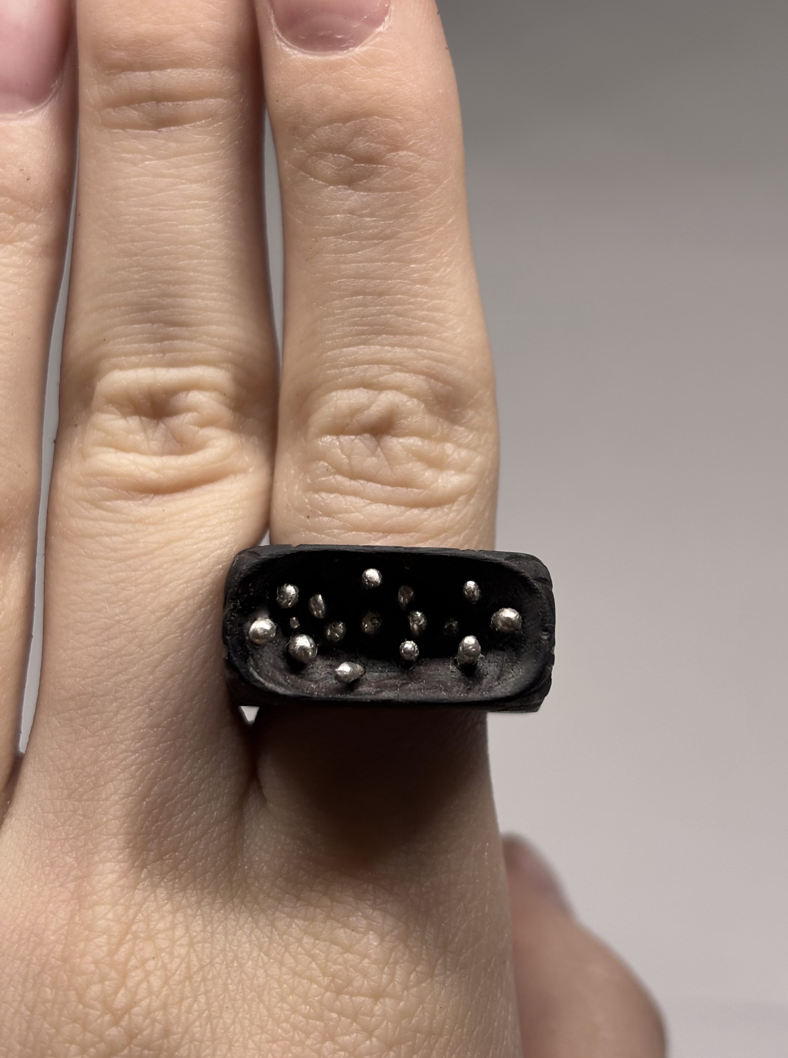 Sculptural ring 0.1